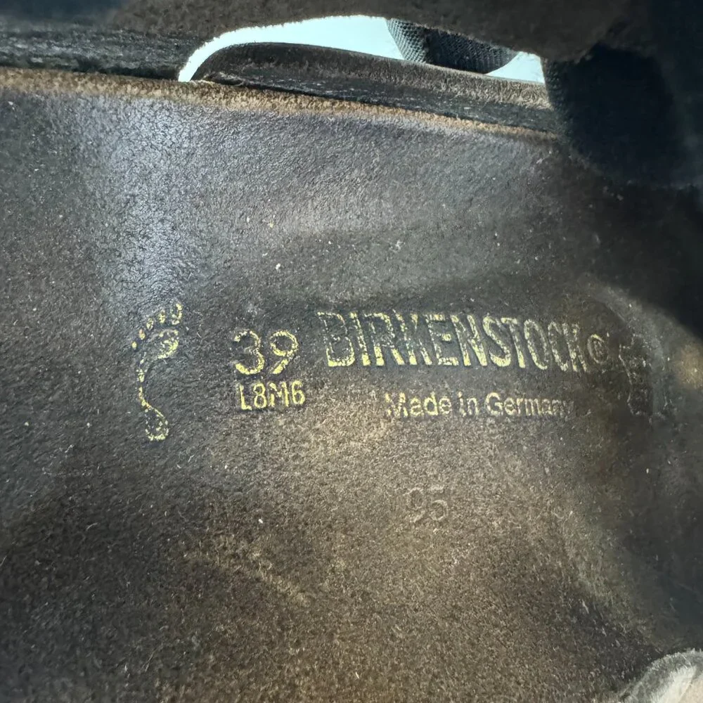 Birkenstock Bonn Nubuck Leather Sandals, Size 39 - Picture 13 of 14